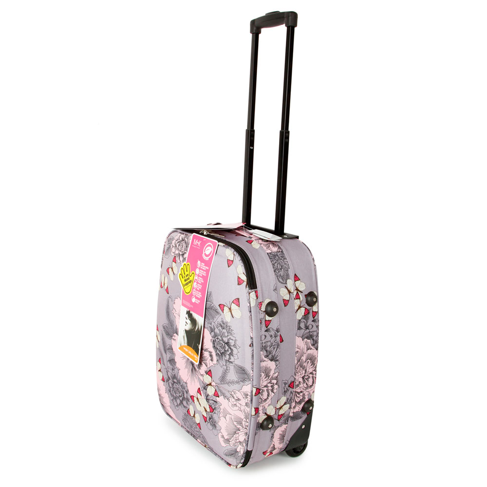 SUNRISE BAGS ΒΑΛΙΤΣΑ ΧΕΙΡΑΠΟΣΚΕΥΗ ΥΦΑΣΜΑΤΙΝΗ 21 λίτρα 47cm Pink Butterfly 2092N-18-PK
