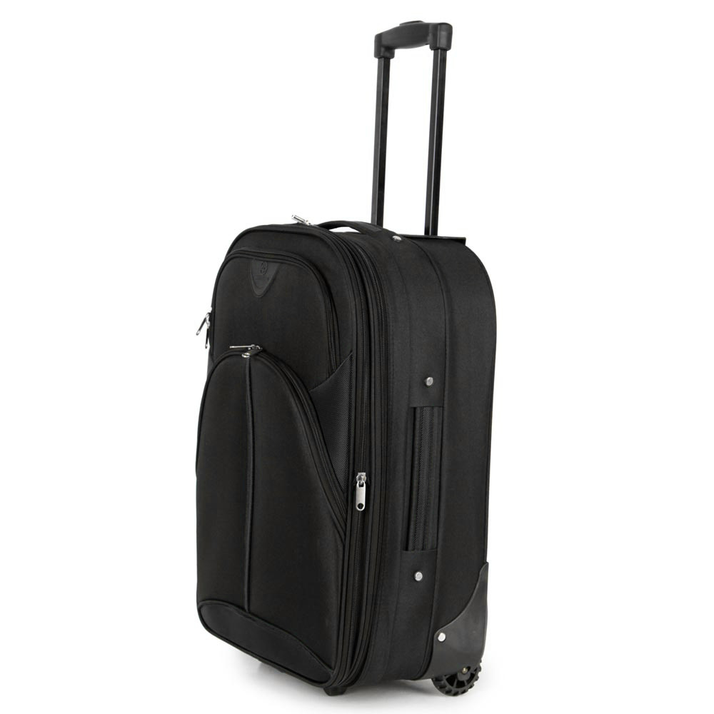 SUNRISE BAGS ΒΑΛΙΤΣΑ ΧΕΙΡΑΠΟΣΚΕΥΗ ΥΦΑΣΜΑΤΙΝΗ 48 λίτρα 57cm ΜΑΥΡΗ 2119-21-BK