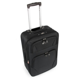 SUNRISE BAGS ΒΑΛΙΤΣΑ ΧΕΙΡΑΠΟΣΚΕΥΗ ΥΦΑΣΜΑΤΙΝΗ 33 λίτρα 55cm ΜΑΥΡΗ 2125-22-BK