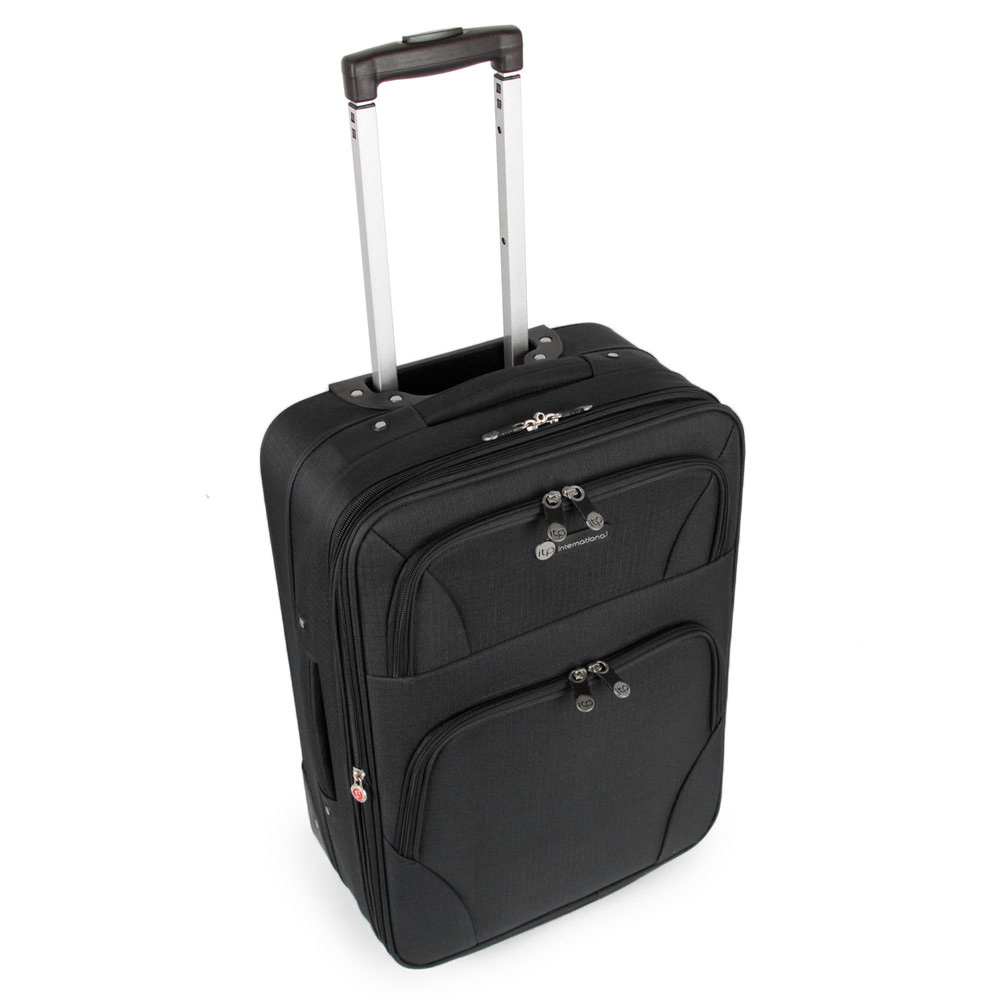 SUNRISE BAGS ΒΑΛΙΤΣΑ ΧΕΙΡΑΠΟΣΚΕΥΗ ΥΦΑΣΜΑΤΙΝΗ 33 λίτρα 55cm ΜΑΥΡΗ 2125-22-BK