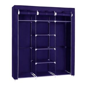 Φορητή υφασμάτινη ντουλάπα Herzberg HG-8011BLU Μπλε
