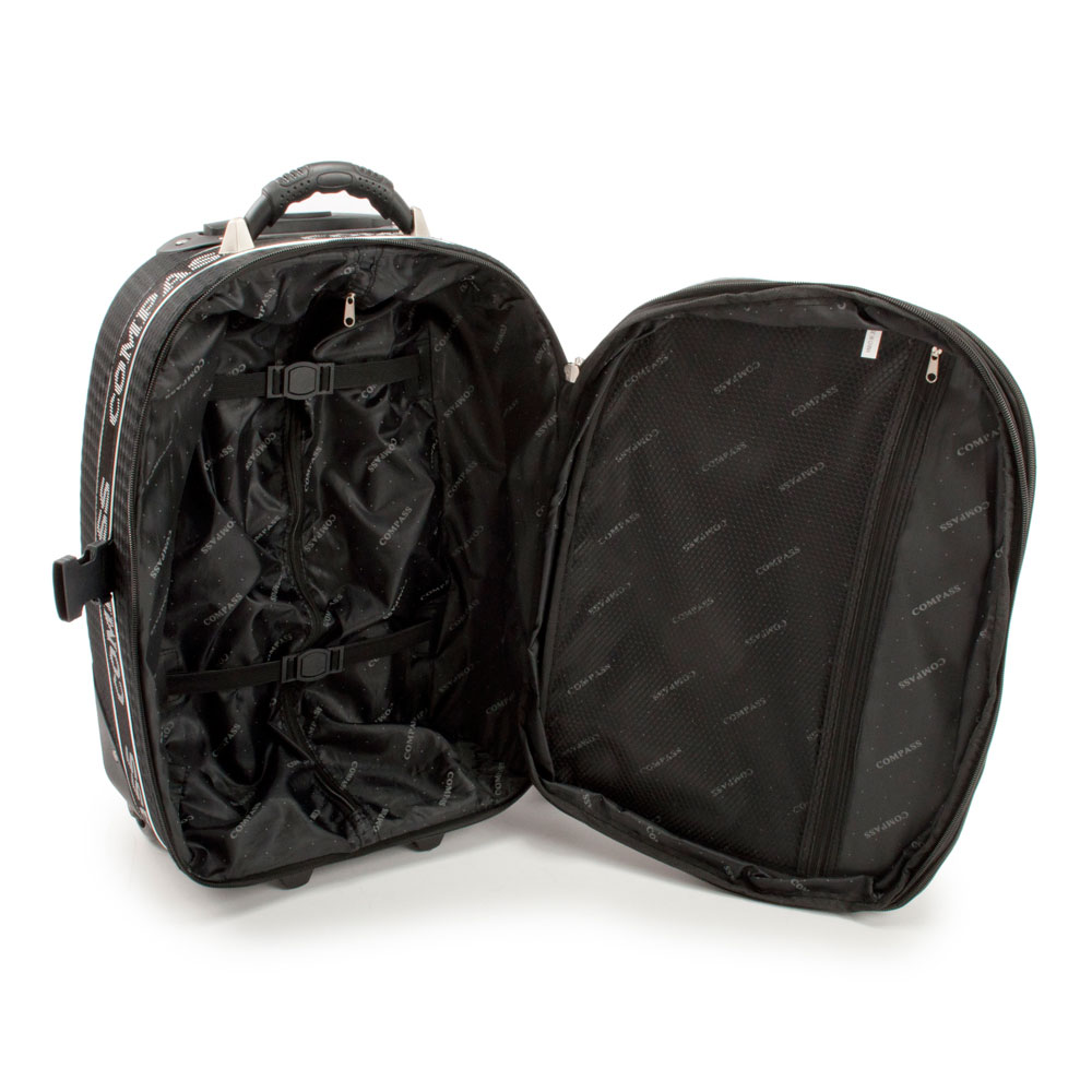 SUNRISE BAGS ΒΑΛΙΤΣΑ ΥΦΑΣΜΑΤΙΝΗ 37 λίτρα 58cm ΜΑΥΡΗ 2036Α-5-23-BK - Image 2