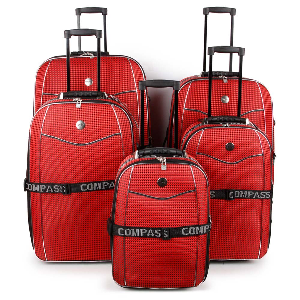SUNRISE BAGS ΒΑΛΙΤΣΑ ΥΦΑΣΜΑΤΙΝΗ 105 λίτρα 83cm ΚΟΚΚΙΝΗ 2036Α-5-33-RED - Image 2