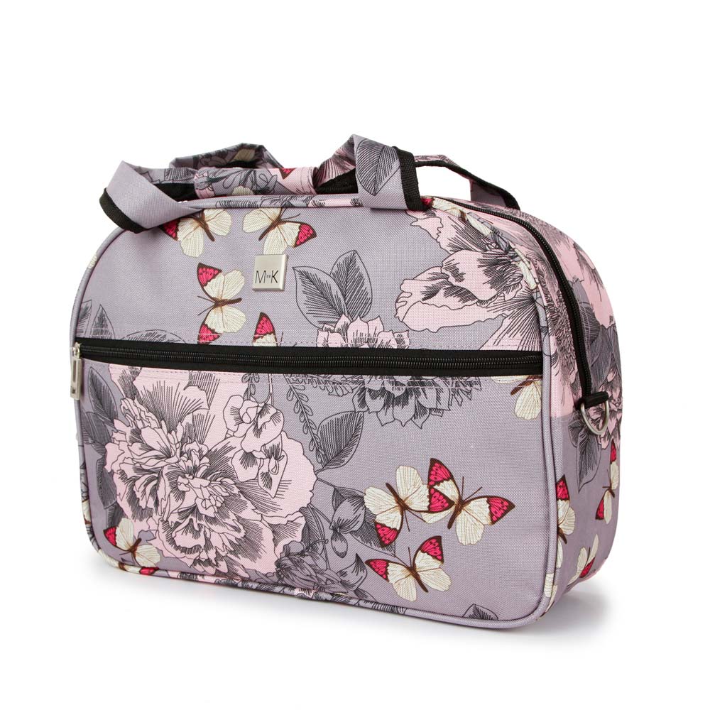 SUNRISE BAGS ΒΑΛΙΤΣΑ ΧΕΙΡΑΠΟΣΚΕΥΗ ΥΦΑΣΜΑΤΙΝΗ 21 λίτρα 47cm Pink Butterfly 2092N-18-PK - Image 3