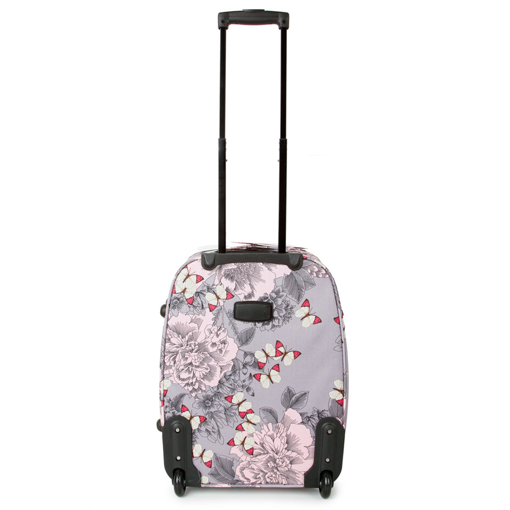 SUNRISE BAGS ΒΑΛΙΤΣΑ ΧΕΙΡΑΠΟΣΚΕΥΗ ΥΦΑΣΜΑΤΙΝΗ 21 λίτρα 47cm Pink Butterfly 2092N-18-PK - Image 4