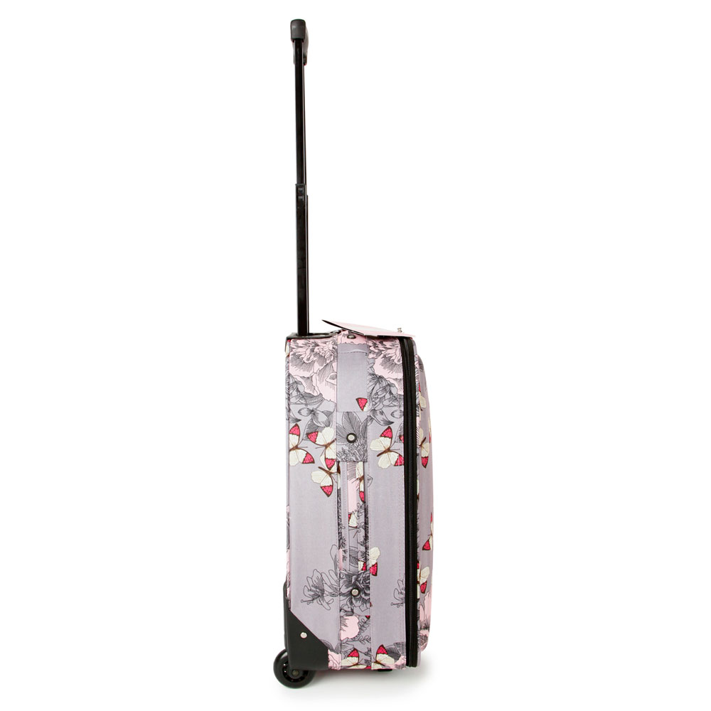 SUNRISE BAGS ΒΑΛΙΤΣΑ ΧΕΙΡΑΠΟΣΚΕΥΗ ΥΦΑΣΜΑΤΙΝΗ 21 λίτρα 47cm Pink Butterfly 2092N-18-PK - Image 5