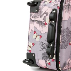 SUNRISE BAGS ΒΑΛΙΤΣΑ ΧΕΙΡΑΠΟΣΚΕΥΗ ΥΦΑΣΜΑΤΙΝΗ 21 λίτρα 47cm Pink Butterfly 2092N-18-PK - Image 6