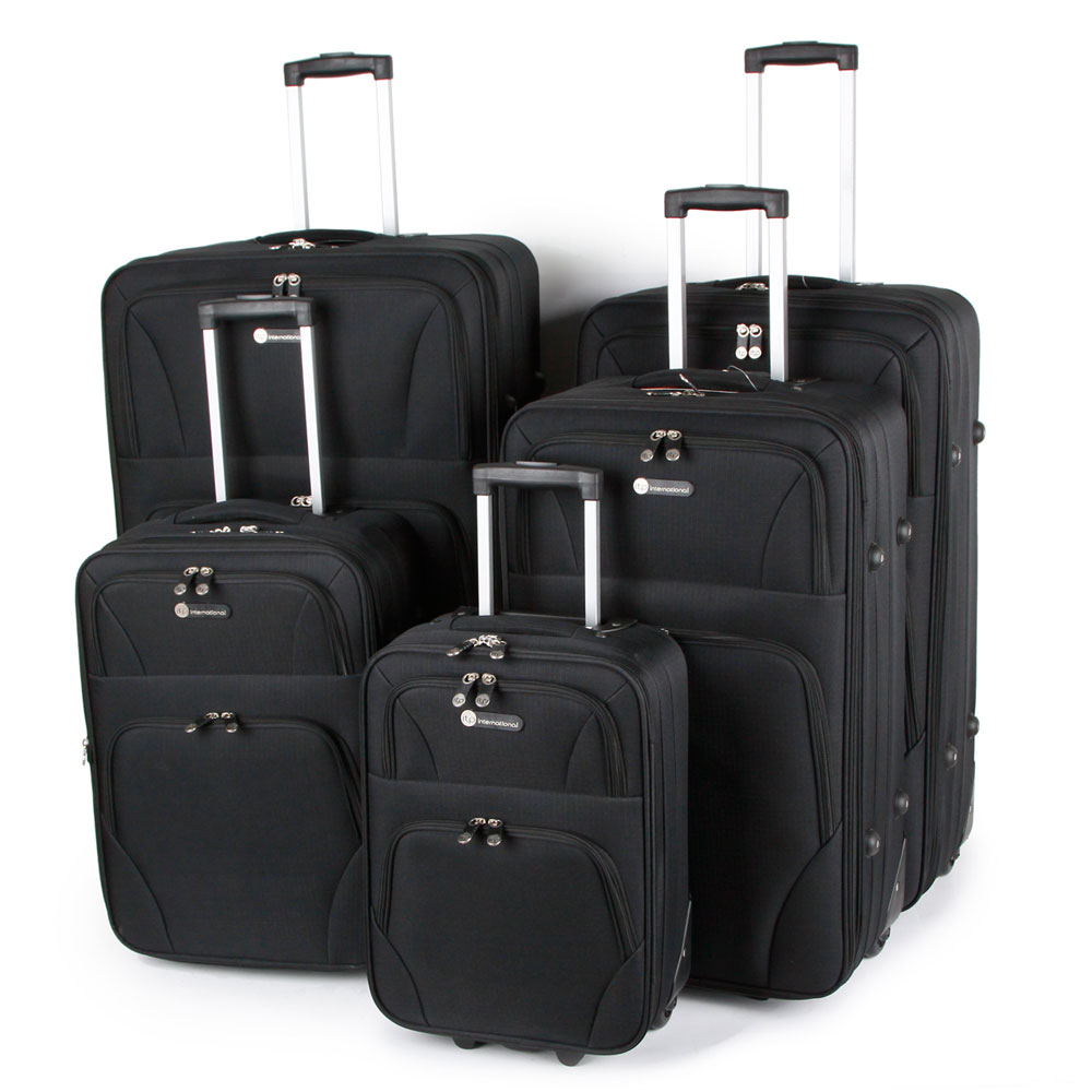 SUNRISE BAGS ΒΑΛΙΤΣΑ ΧΕΙΡΑΠΟΣΚΕΥΗ ΥΦΑΣΜΑΤΙΝΗ 22 λίτρα 48cm ΜΑΥΡΗ 2125-19-BK - Image 2