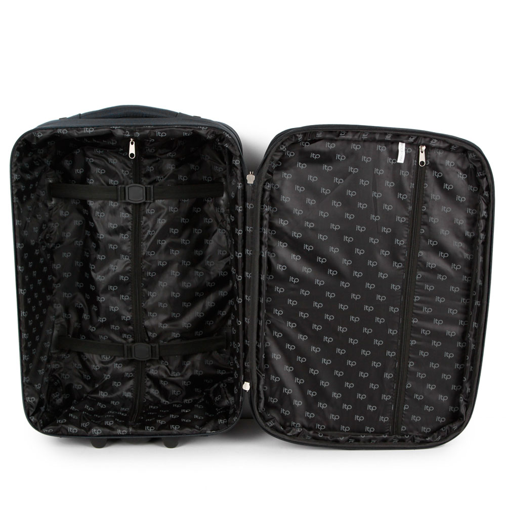SUNRISE BAGS ΒΑΛΙΤΣΑ ΧΕΙΡΑΠΟΣΚΕΥΗ ΥΦΑΣΜΑΤΙΝΗ 33 λίτρα 55cm ΜΑΥΡΗ 2125-22-BK - Image 3
