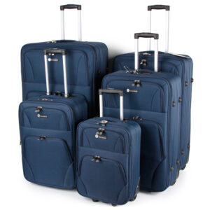 SUNRISE BAGS ΒΑΛΙΤΣΑ ΧΕΙΡΑΠΟΣΚΕΥΗ ΥΦΑΣΜΑΤΙΝΗ 33 λίτρα 55cm NAVY 2125-22-NV - Image 5