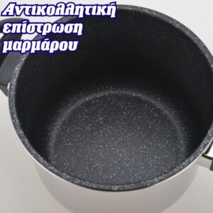 Χύτρα Ταχύτητας 8L Από Ανοξείδωτο Ατσάλι με Επίστρωση Μαρμάρου Royalty Line RL-28-PS8LM - Image 3