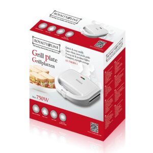 Τοστιέρα 2 θέσεων 750W Royalty Line RL-ST750.1-WHT - Image 3