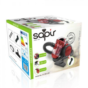 Sapir Home Ηλεκτρική σκούπα Cyclone 2L 800W SP-1001-AM Κόκκινη - Image 7