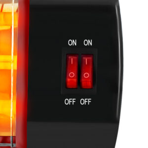 Lexical Quartz Heater Red 1200W LQH-8020-4 - Image 2