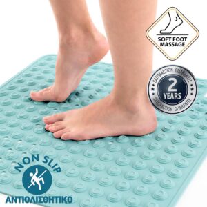 Tatkraft Αντιολισθητικό πατάκι μπάνιου σε τιρκουάζ χρώμα 60 x 60 cm T10673 - Image 2