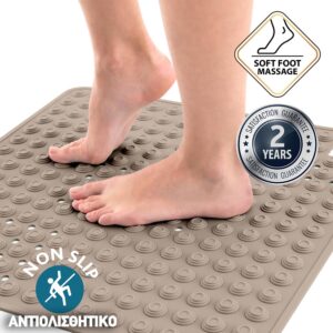 Tatkraft Αντιολισθητικό πατάκι μπάνιου σε γκρι χρώμα 60 x 60 cm T11113 - Image 2