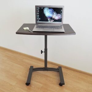Tatkraft Τροχήλατο τραπεζάκι laptop 60 x 40 x 52/84 cm σε μαύρο χρώμα T13353/1 - Image 3