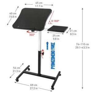 Tatkraft Τροχήλατο τραπεζάκι laptop 69 x 54 x 74/110 cm T13582/1 - Image 3