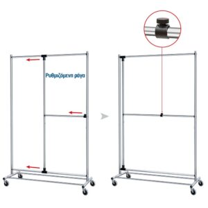 Tatkraft Κρεμάστρα δαπέδου 116 x 49 x 188cm T13605/1 - Image 3