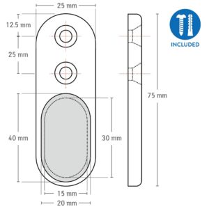 Tatkraft Εκτεινόμενη ράγα ντουλάπας 40-60 cm T13704 - Image 5