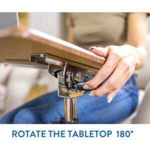 Tatkraft Τροχήλατο τραπεζάκι laptop 60 x 34 x 71/96 cm T15500 - Image 4