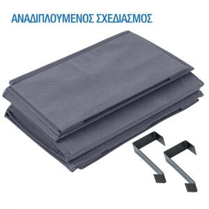 Tatkraft Υφασμάτινη κρεμάστρα πόρτας με 4 ράφια οργάνωσης και αποθήκευσης T16309/1 - Image 3