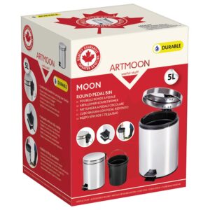 Artmoon Κάδος απορριμμάτων με πεντάλ 5L από ανοξείδωτο ατσάλι T691052 - Image 5