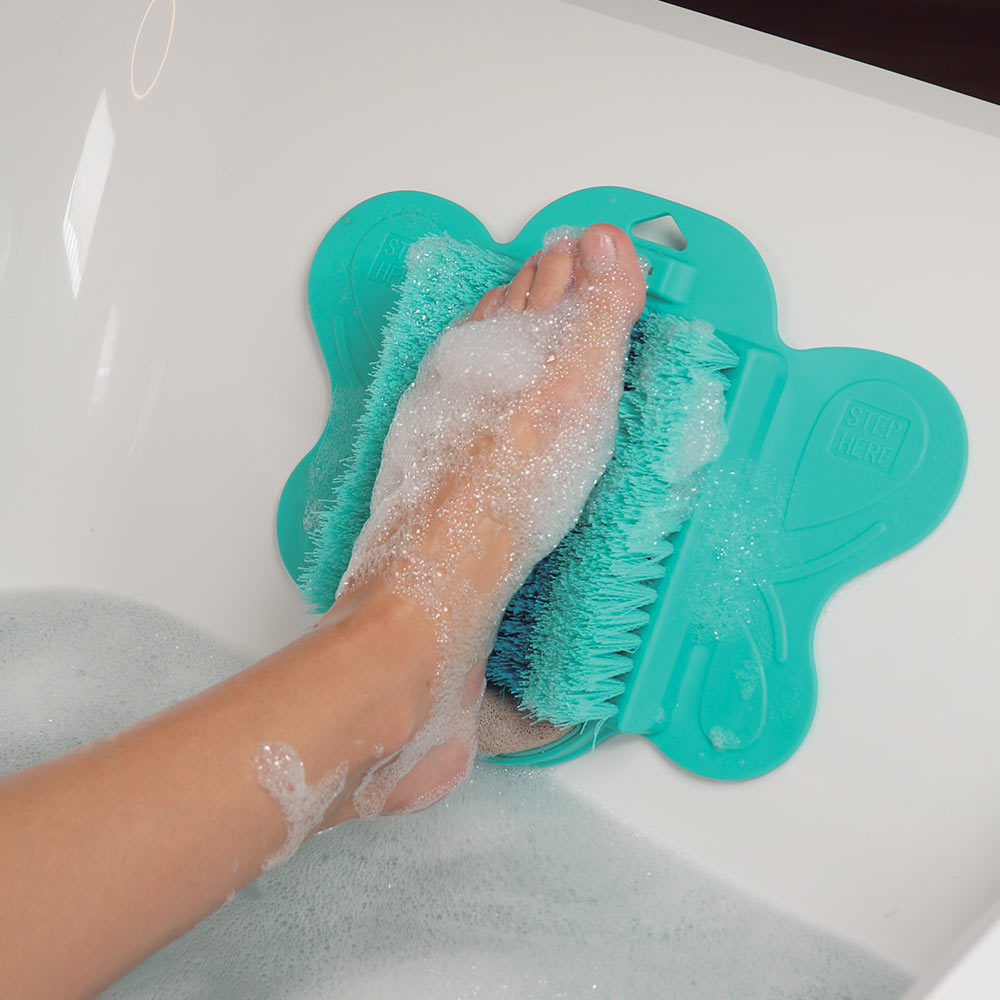 Starlyf Foot Spa Βούρτσα Καθαρισμού, Περιποίησης και Μασάζ Ποδιών με Αντιολισθητικό Χαλάκι Μπάνιου - Image 2