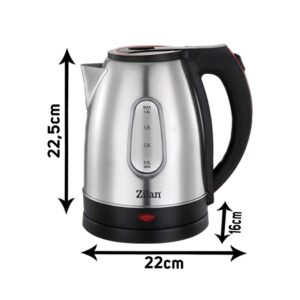 Βραστήρας νερού σε ασημί χρώμα 1.8L 1500W ZLN1154 - Image 2