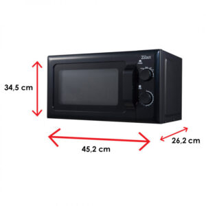 Zilan Φούρνος μικροκυμάτων σε μαύρο χρώμα 20L 700W ZLN1222 - Image 2