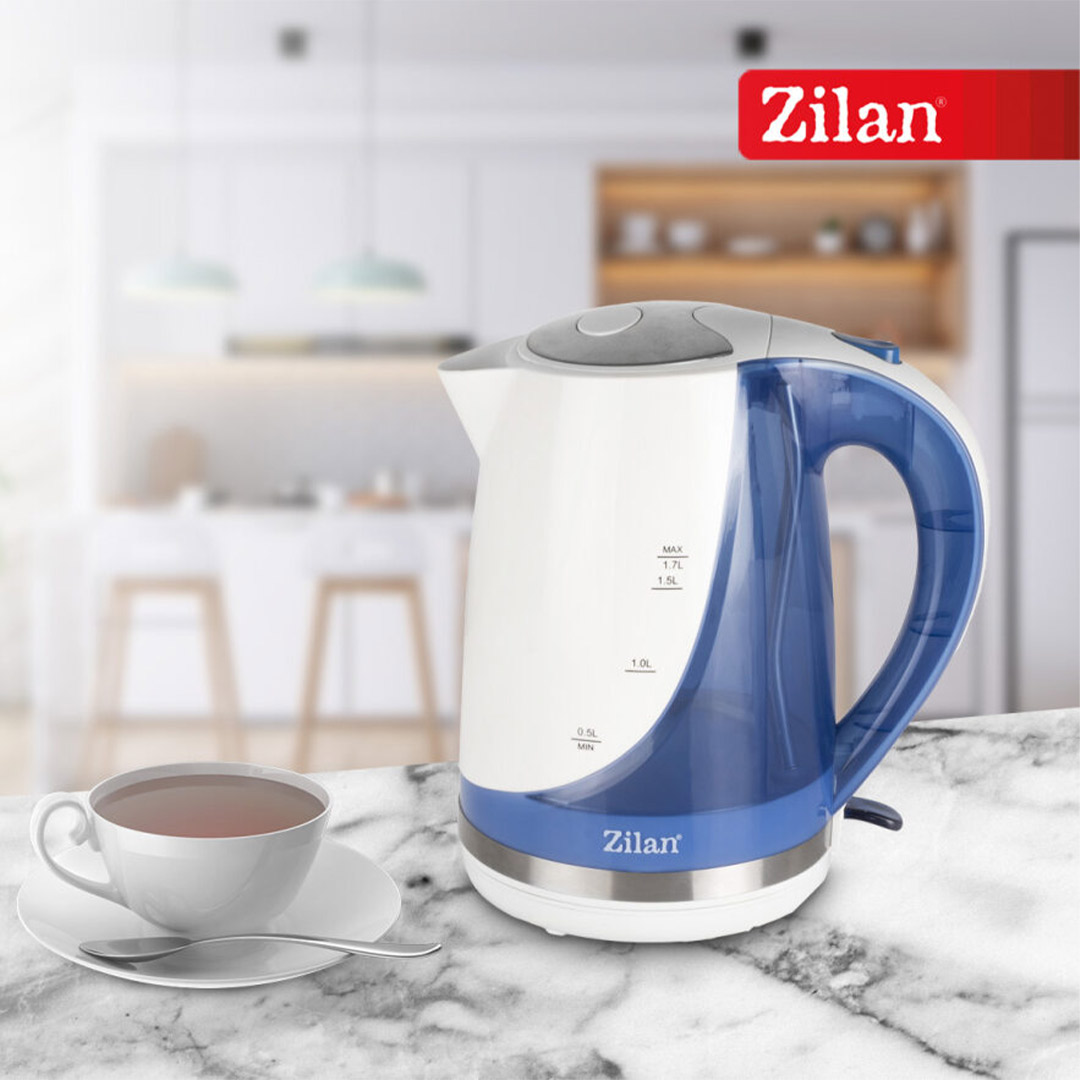 Zilan Ηλεκτρικός Βραστήρας νερού 1.7L 2200W σε μπλε χρώμα ZLN1303 - Image 6