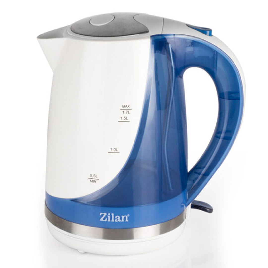 Zilan Ηλεκτρικός Βραστήρας νερού 1.7L 2200W σε μπλε χρώμα ZLN1303