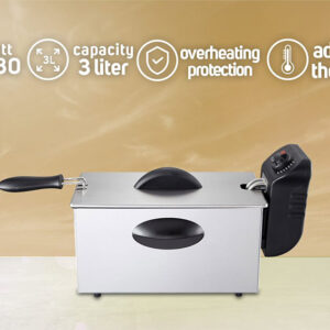 Φριτέζα για βαθύ τηγάνισμα 3L 1500Watt Zilan ZLN1819 - Image 4