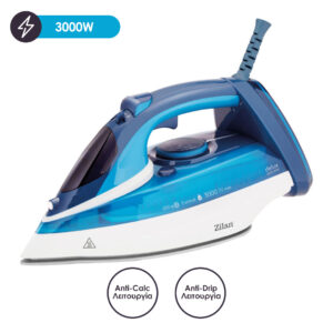 Zilan Σίδερο Ατμού με κεραμική πλάκα 3000W σε γκρι χρώμα ZLN2908 - Image 2