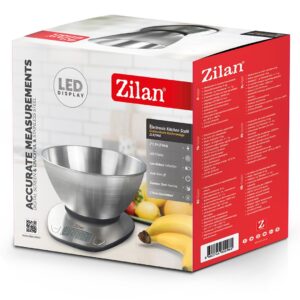 Zilan Ψηφιακή Ζυγαριά Κουζίνας Ακριβείας έως 5Kg με μπολ ZLN2960 - Image 3