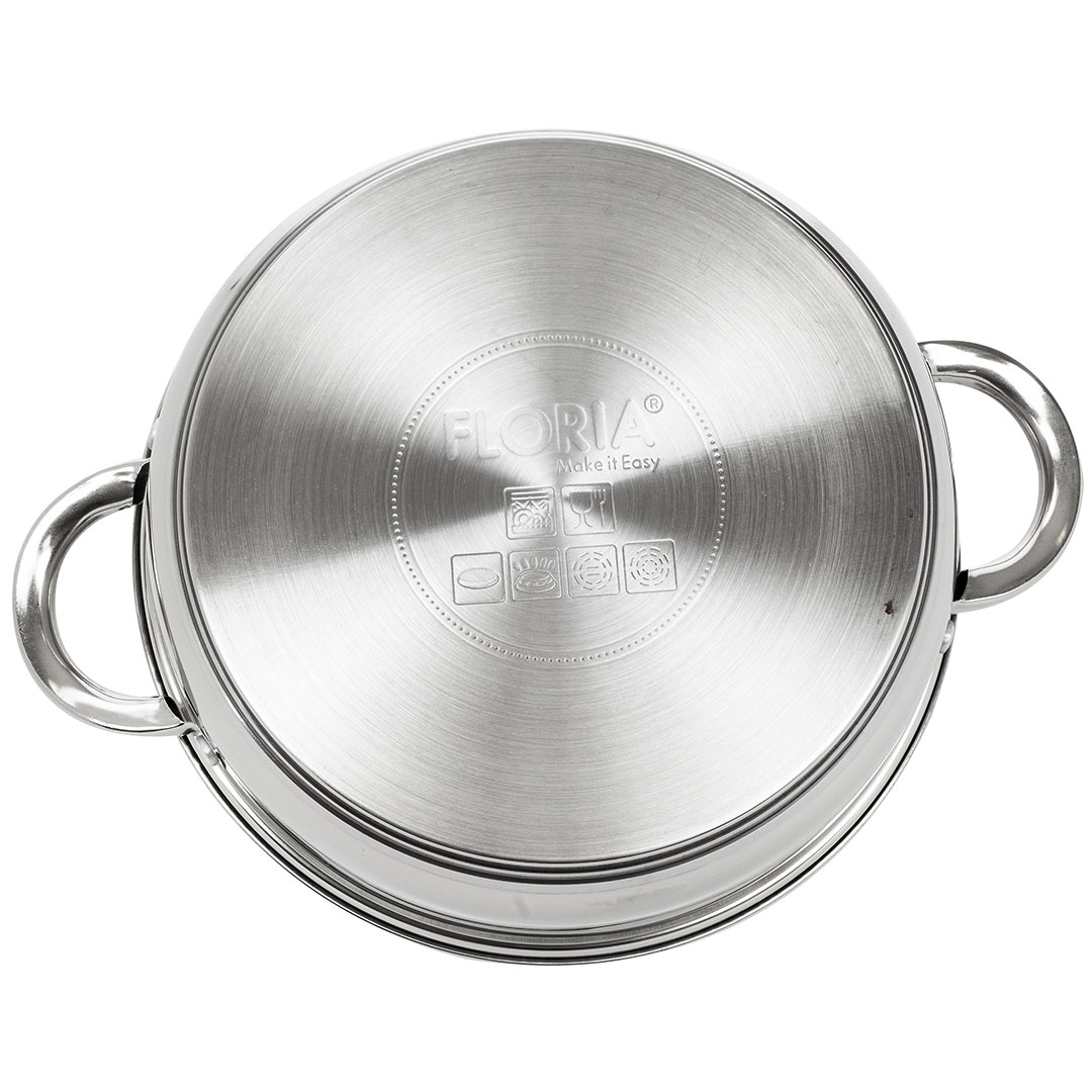 Zilan Ρηχή κατσαρόλα από ανοξείδωτο ατσάλι 24cm ZLN4106 - Image 2