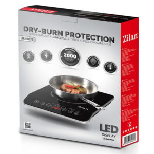 Zilan Μονή επαγωγική εστία σε μαύρο χρώμα 2000W ZLN8078 - Image 3
