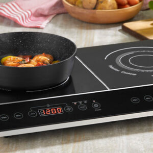 Zilan Διπλή επαγωγική εστία σε μαύρο χρώμα 2000W & 1500W ZLN8088 - Image 4