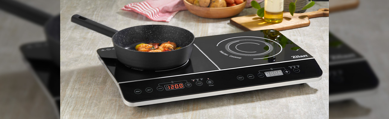 Zilan Διπλή επαγωγική εστία σε μαύρο χρώμα 2000W & 1500W ZLN8088 - Image 4