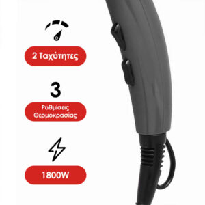 Zilan Σεσουάρ μαλλιών 1800W Γκρι ZLN8986 - Image 2